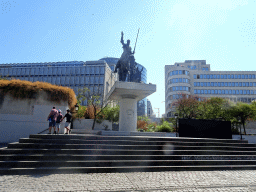 The Monument for Don Quichotte at the Place d`Espagne square