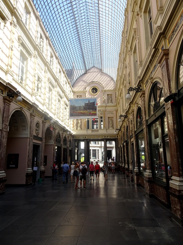 Interior of the Galeries Royales Saint-Hubert shopping arcade