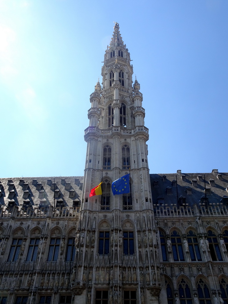 Facade of the Town Hall at the Grand Place square
