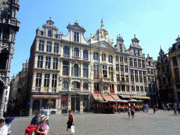 Buildings at the east side of the Grand Place square