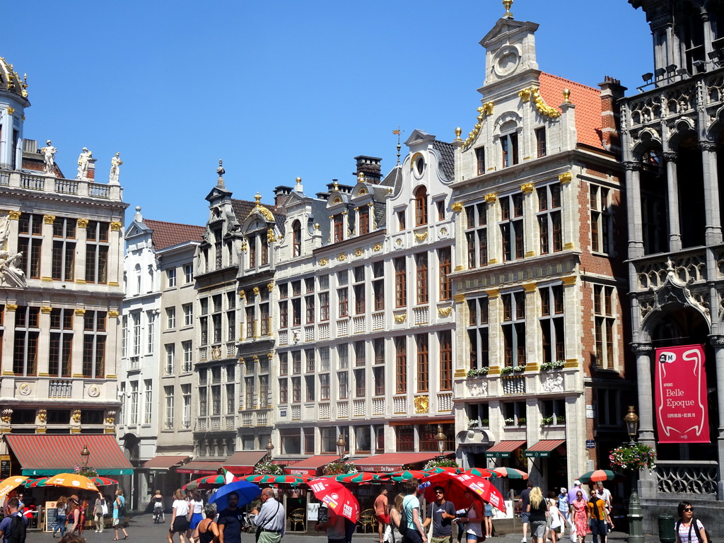 Buildings at the north side of the Grand Place square