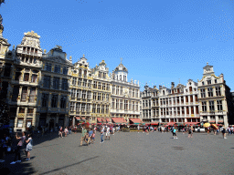 Buildings at the north side of the Grand Place square