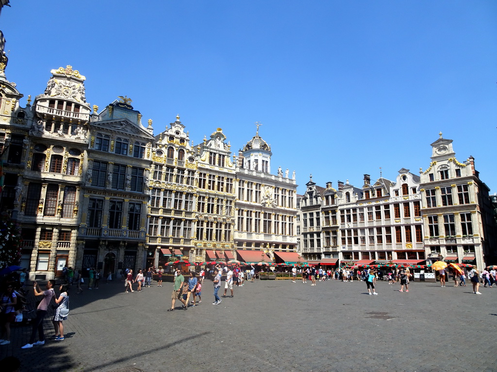 Buildings at the north side of the Grand Place square