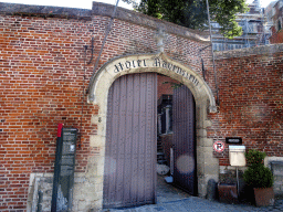 Gate to Hotel Ravenstein at the Rue Ravenstein street