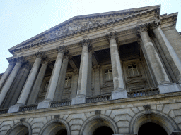 Facade of the Royal Palace of Brussels at the Place des Palais square