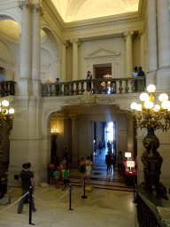 View from the Grand Staircase on the Vestibule of the Royal Palace of Brussels