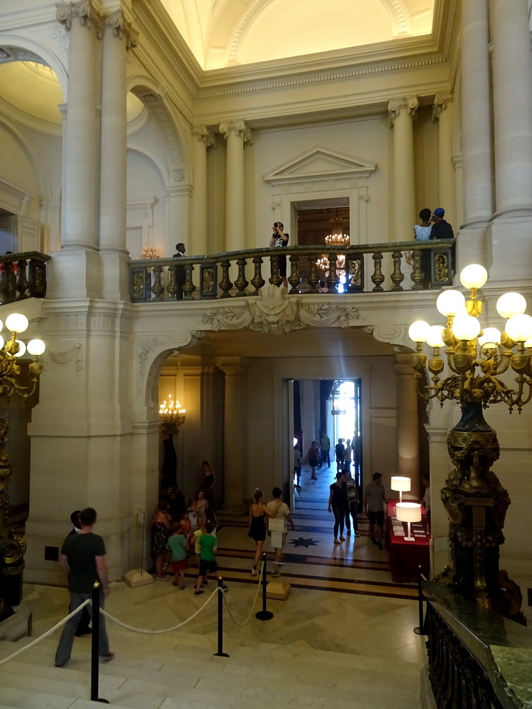 View from the Grand Staircase on the Vestibule of the Royal Palace of Brussels