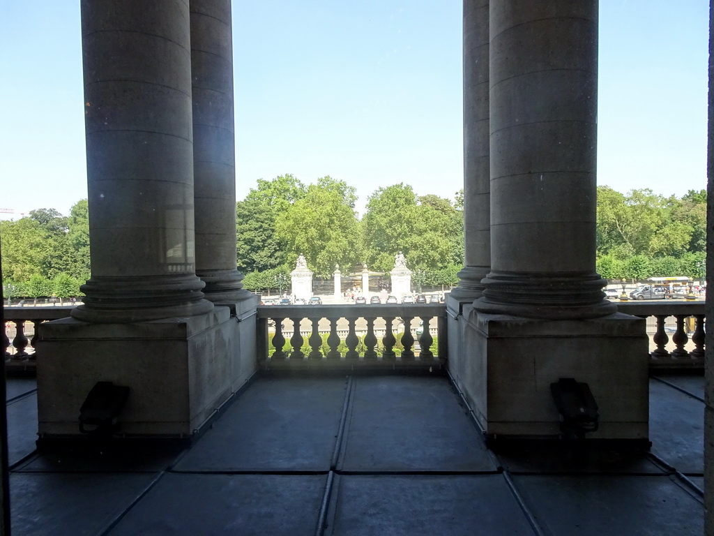 The Balcony of the Royal Palace of Brussels and the Brussels Park, viewed from the Large Anteroom
