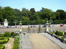 The Place des Palais square and the Brussels Park, viewed from the Small White Drawing Room of the Royal Palace of Brussels