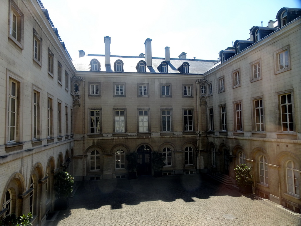 The Ceremonial Courtyard of the Royal Palace of Brussels, viewed from the Venice Staircase