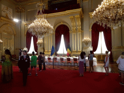 Banquet table at the Throne Room of the Royal Palace of Brussels