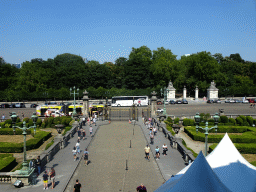 The Place des Palais square and the Brussels Park, viewed from the Mirror Room of the Royal Palace of Brussels