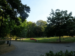 North side of the Leopold Park at the Rue Belliard street