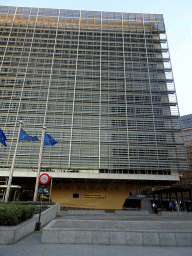 Front of the Berlaymont building of the European Commission at the Boulevard Charlemagne
