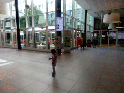 Max in the lobby of the Thon Hotel EU