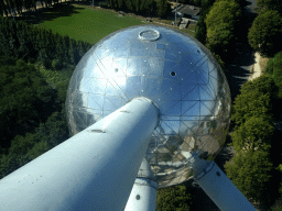 The southwest side of the Atomium, viewed from the top floor