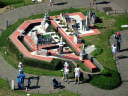Part of the Netherlands section of the Mini-Europe miniature park, viewed from Level 7 of the Atomium