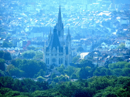 The Church of Our Lady of Laeken, viewed from Level 7 of the Atomium
