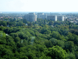 The Laeken Park and the Forum Quarter buildings, viewed from Level 7 of the Atomium