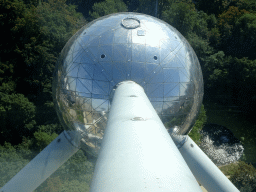 The east side of the Atomium, viewed from the top floor