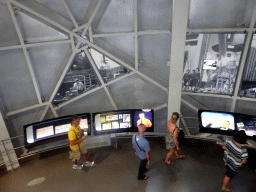 Interior of Level 1 of the Atomium, viewed from Level 2