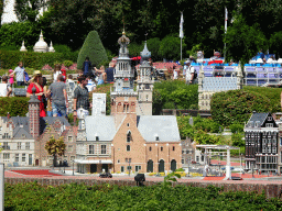 Scale models of the Waag building and Cheese Market of Alkmaar at the Netherlands section of the Mini-Europe miniature park