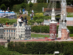 Scale model of the Ring of Canals of Amsterdam at the Netherlands section of the Mini-Europe miniature park