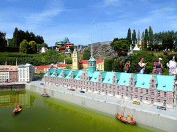 Scale model of the Børsen building of Copenhagen at the Denmark section of the Mini-Europe miniature park