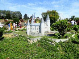 Scale model of the Castle of Vêves of Celles at the Belgium section of the Mini-Europe miniature park