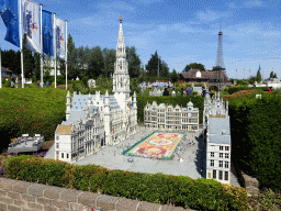 Scale model of the Grand Place square of Brussels at the Belgium section of the Mini-Europe miniature park