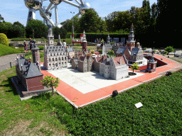 Several scale models at the Netherlands section of the Mini-Europe miniature park