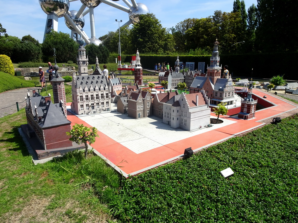 Several scale models at the Netherlands section of the Mini-Europe miniature park