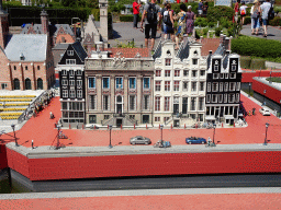 Scale model of the Ring of Canals of Amsterdam at the Netherlands section of the Mini-Europe miniature park