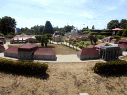 Scale model of the Royal Saltworks at Arc-et-Senans at the France section of the Mini-Europe miniature park