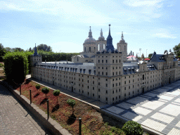 Scale model of the Royal Site of San Lorenzo de El Escorial at the Spain section of the Mini-Europe miniature park