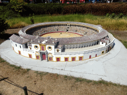 Scale model of the Plaza de Toros de la Real Maestranza de Caballería de Sevilla bullring at the Spain section of the Mini-Europe miniature park
