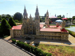 Scale model of the Cathedral of Santiago de Compostela at the Spain section of the Mini-Europe miniature park