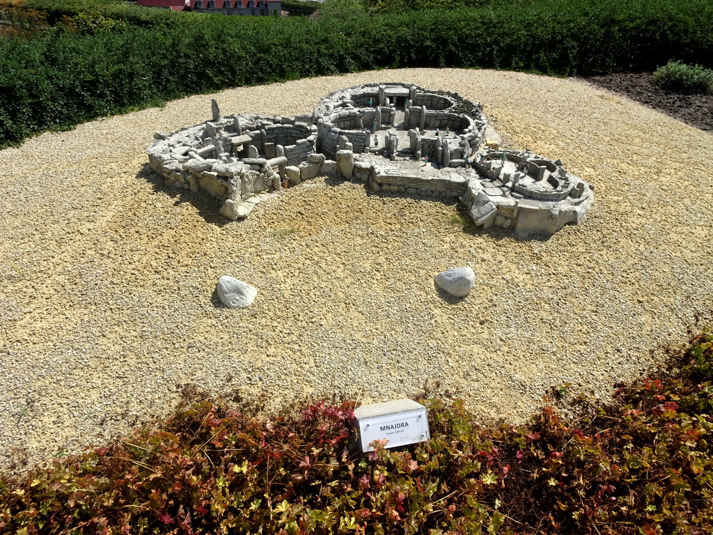 Scale model of the Mnajdra Temple at the Malta section of the Mini-Europe miniature park
