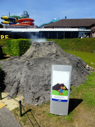 Scale model of Mount Vesuvius at the Italy section of the Mini-Europe miniature park