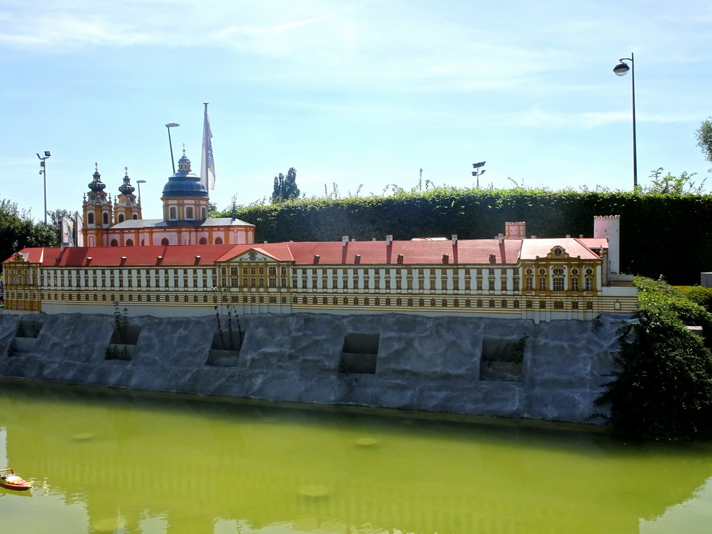 Scale model of the Melk Abbey at the Austria section of the Mini-Europe miniature park