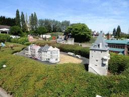 Scale models of the Beethoven House of Bonn and the Osthofentor tower of Soest at the Germany section of the Mini-Europe miniature park