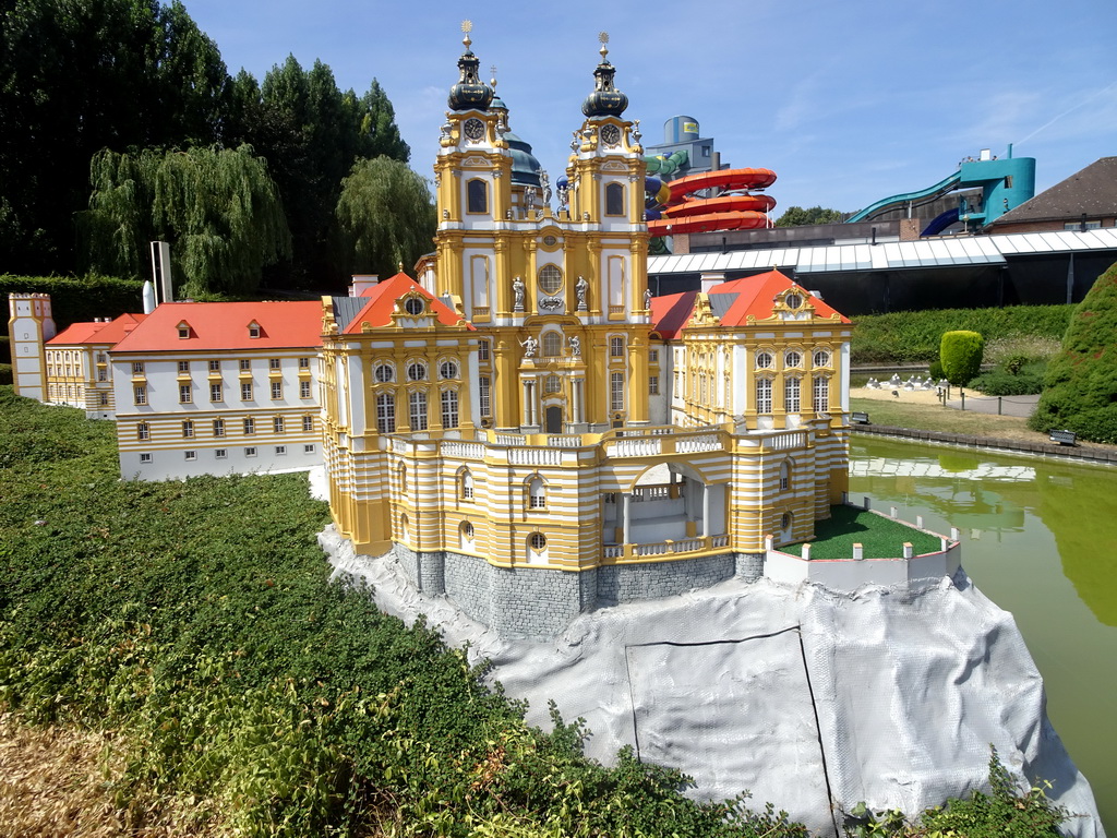 Scale model of the Melk Abbey at the Austria section of the Mini-Europe miniature park