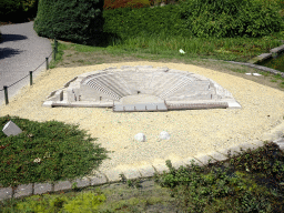 Scale model of the Kourion Theatre at the Cyprus section of the Mini-Europe miniature park