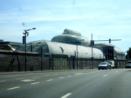 The Avenue du Parc Royal and the Royal Greenhouses of Laeken, viewed from the car