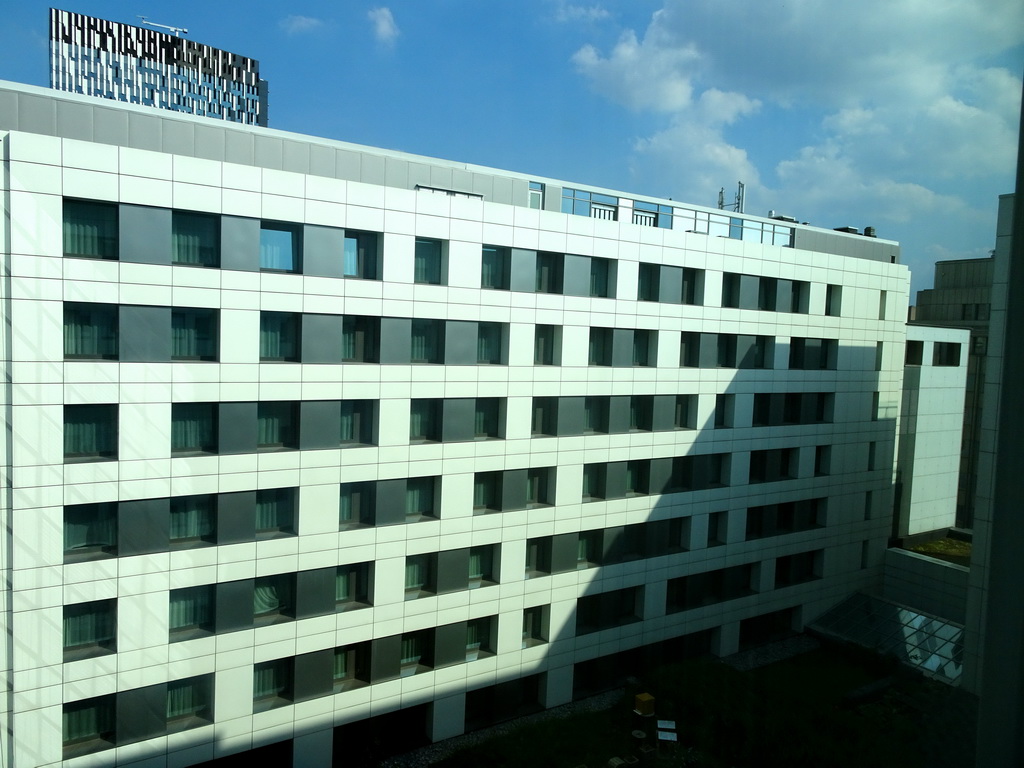 Inner square of the Thon Hotel EU, viewed from our room