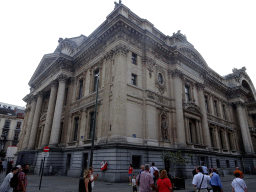 East side of the Brussels Stock Exchange at the crossing of the Rue de Tabora and Rue de la Bourse streets