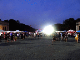 East side of the Cinquantenaire Park, by night