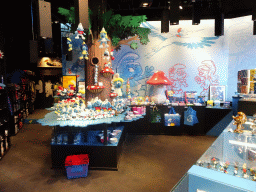Interior of the Smurf Store at the Rue du Marché Aux Herbes street