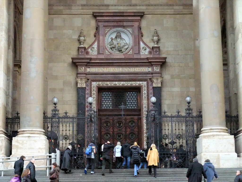 Front gate of Saint Stephen`s Basilica