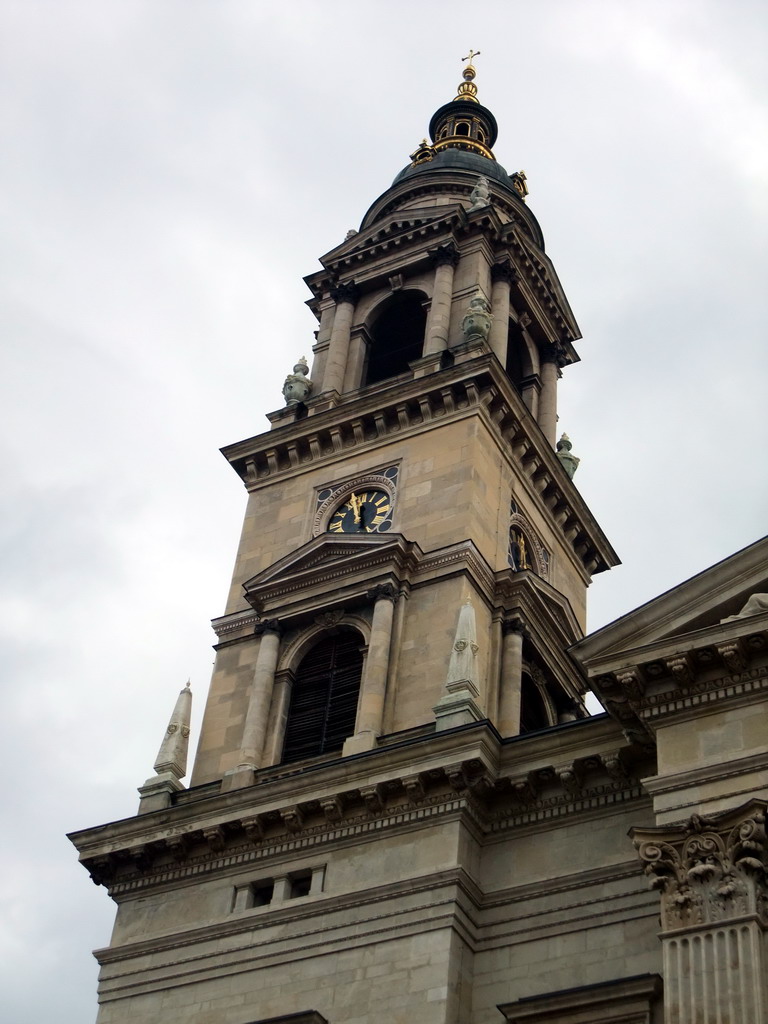 Left (north) tower of Saint Stephen`s Basilica